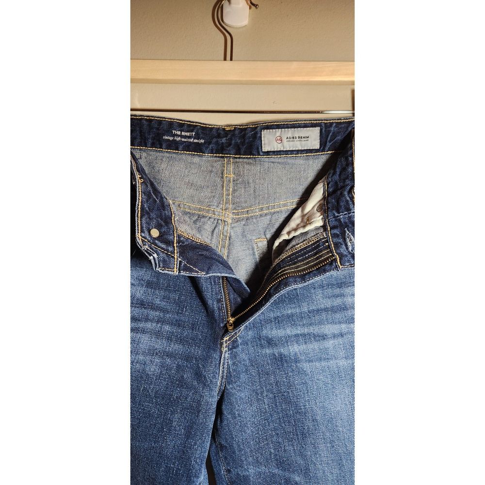 AG Adriano Goldschmied Women's High Rise Jeans in Dark Blue - Picture 7 of 16